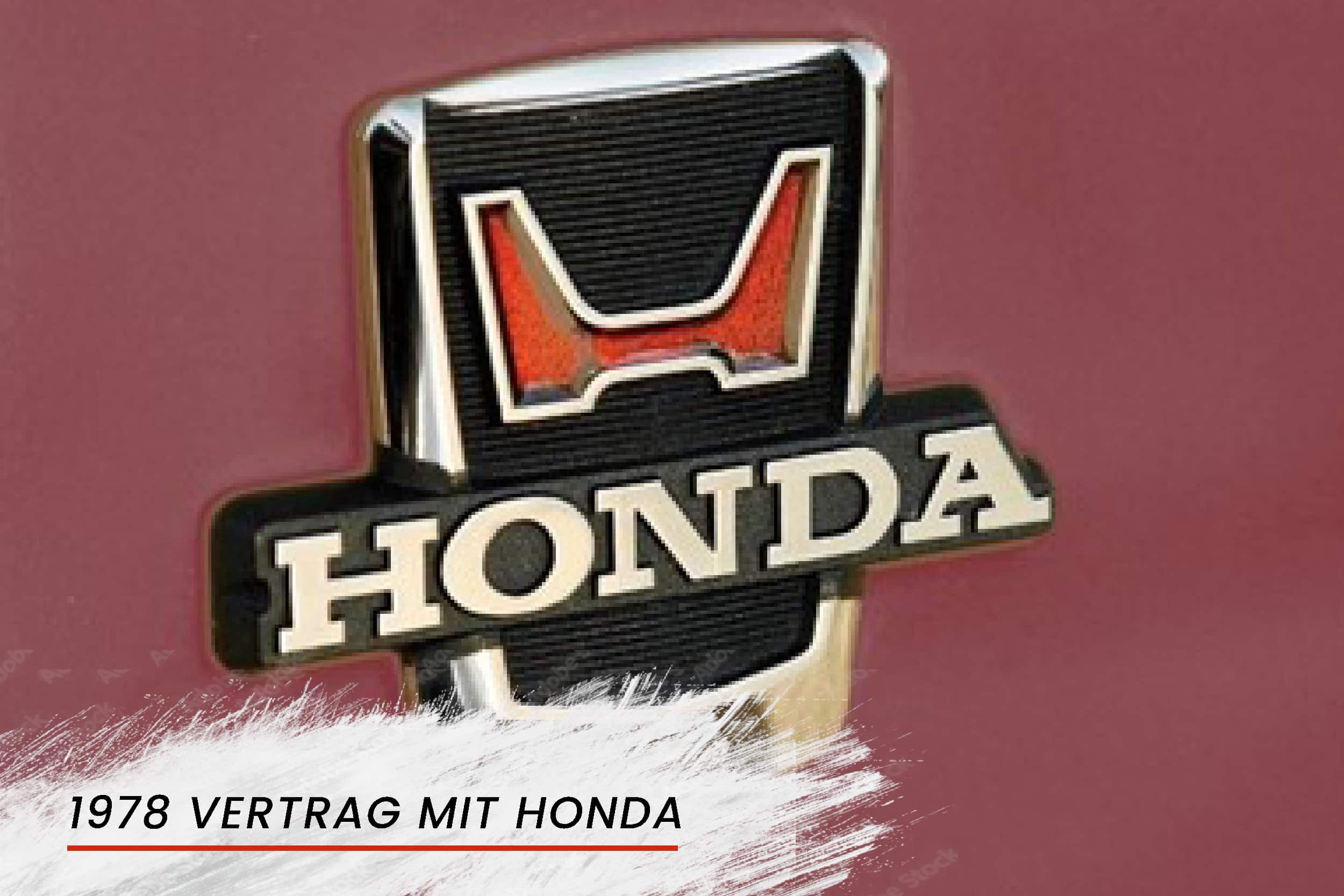 1978 wurde ein neuer Vertrag für den Vertrieb von Honda PKW beschlossen