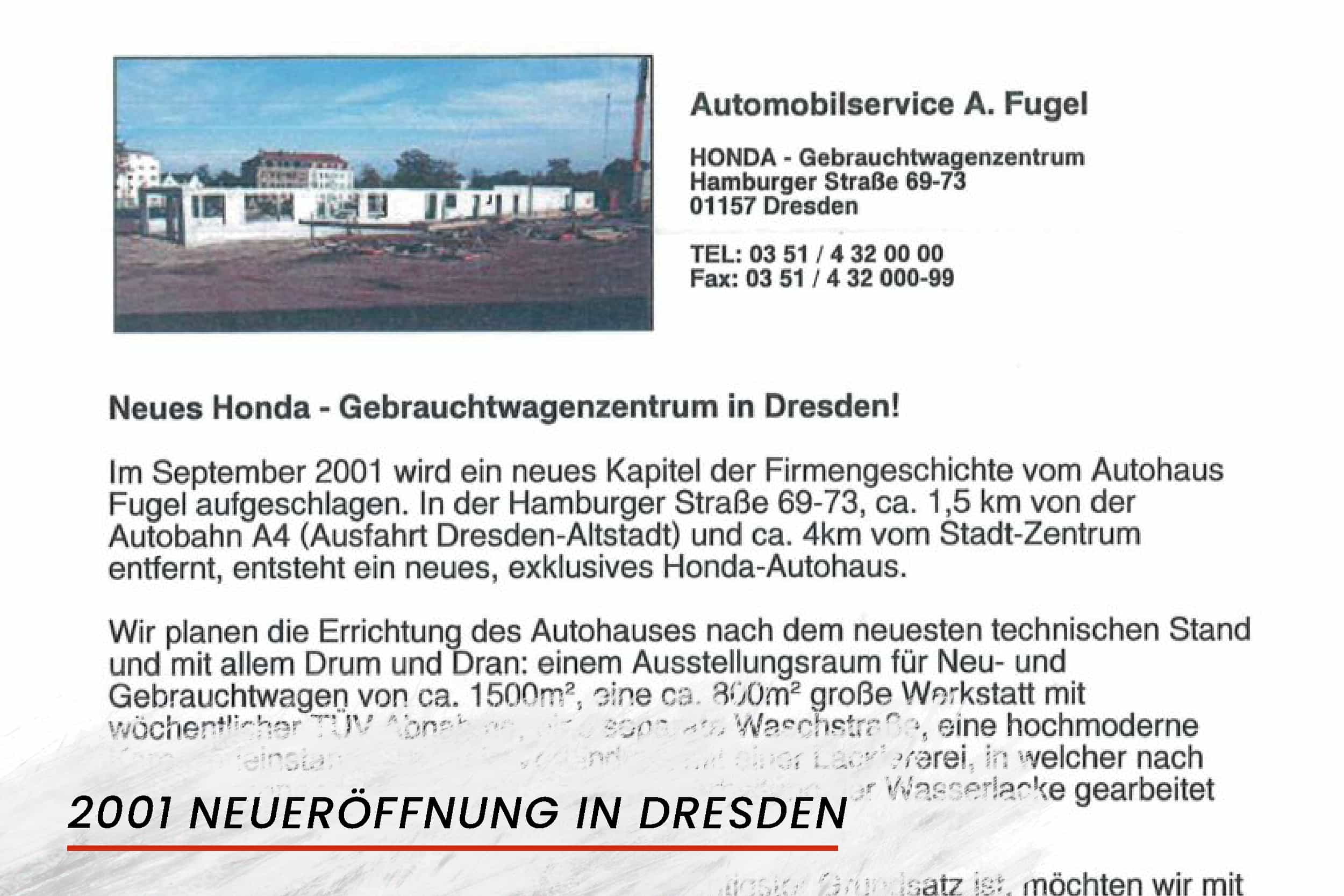 die feierliche Neueröffnung des Dresdner Autohauses 